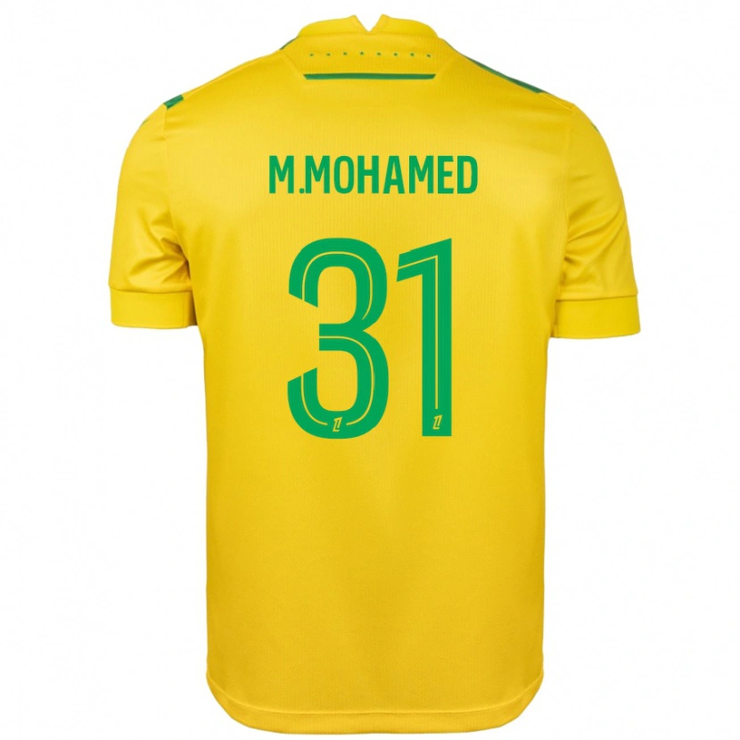 Danxen Dětské Mostafa Mohamed #31 Žlutá Zelená Domů Hráčské Dresy 2024/25 Dres
