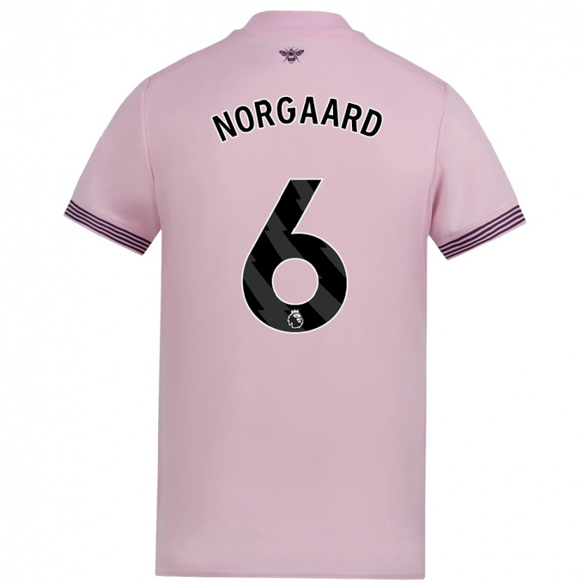 Danxen Dětské Christian Nørgaard #6 Růžový Daleko Hráčské Dresy 2024/25 Dres