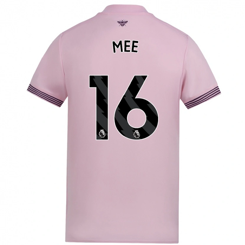 Danxen Dětské Ben Mee #16 Růžový Daleko Hráčské Dresy 2024/25 Dres