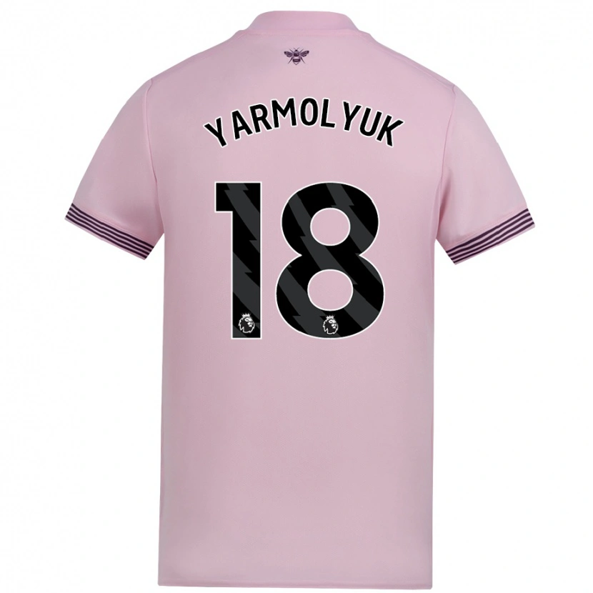 Danxen Dětské Yegor Yarmolyuk #18 Růžový Daleko Hráčské Dresy 2024/25 Dres