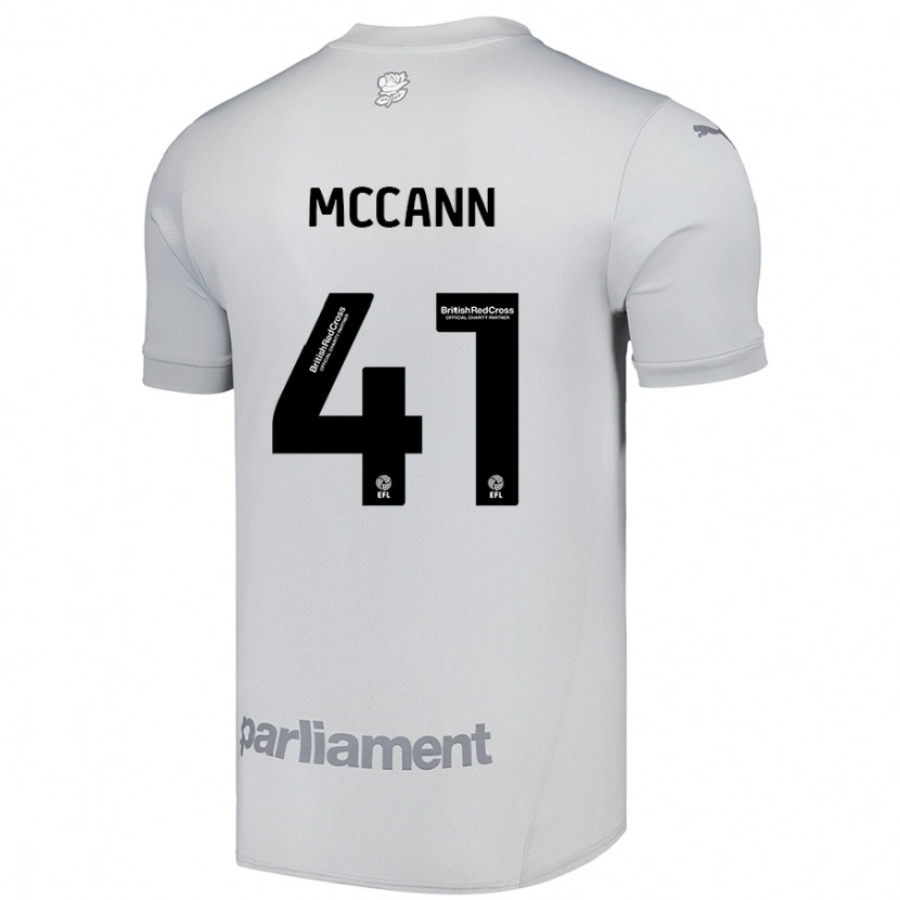 Danxen Dětské Bayley Mccann #41 Stříbrně Šedá Daleko Hráčské Dresy 2024/25 Dres