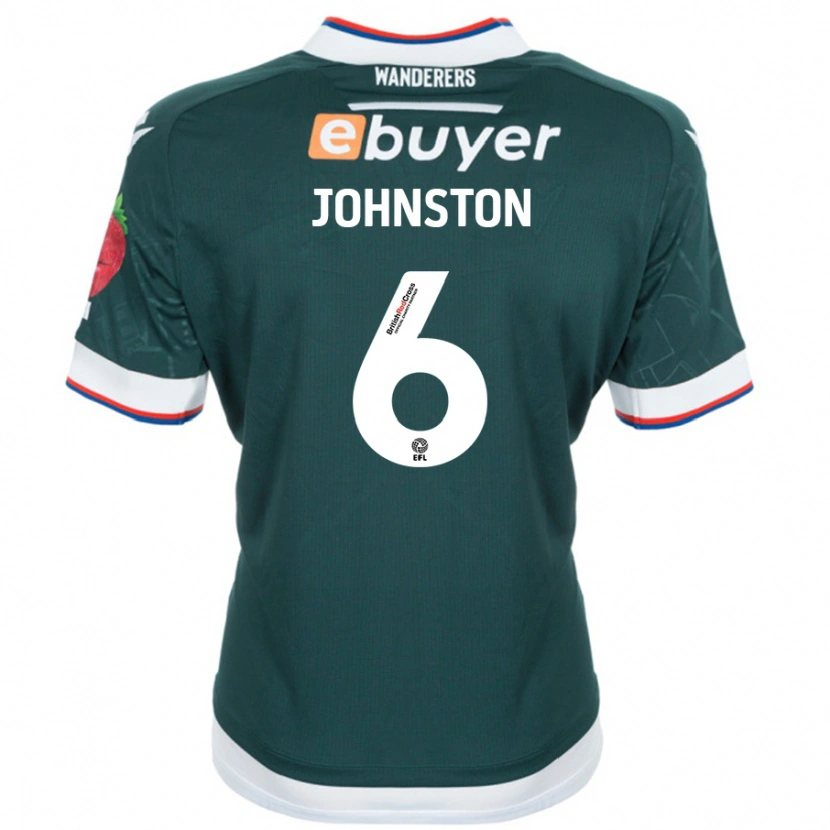 Danxen Dětské George Johnston #6 Tmavě Zelená Daleko Hráčské Dresy 2024/25 Dres