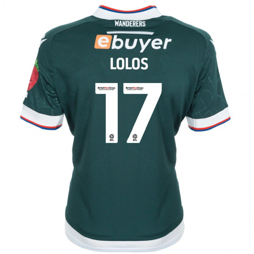 Danxen Dětské Klaidi Lolos #17 Tmavě Zelená Daleko Hráčské Dresy 2024/25 Dres