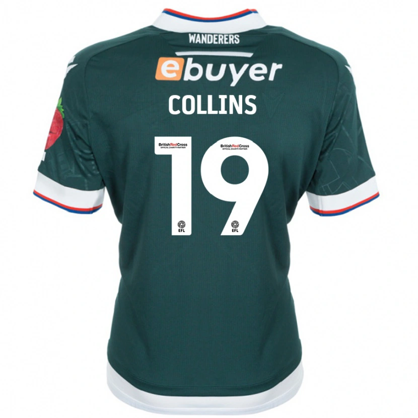Danxen Dětské Aaron Collins #19 Tmavě Zelená Daleko Hráčské Dresy 2024/25 Dres