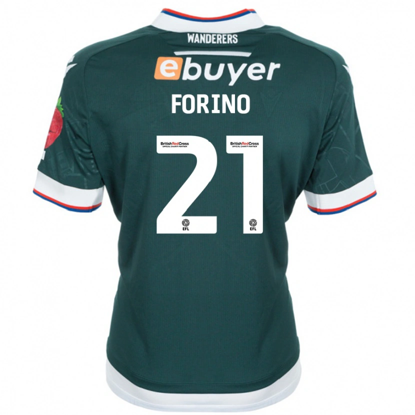 Danxen Dětské Chris Forino #21 Tmavě Zelená Daleko Hráčské Dresy 2024/25 Dres