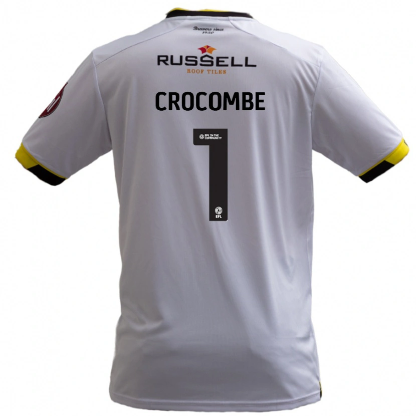 Danxen Dětské Max Crocombe #1 Bílý Daleko Hráčské Dresy 2024/25 Dres