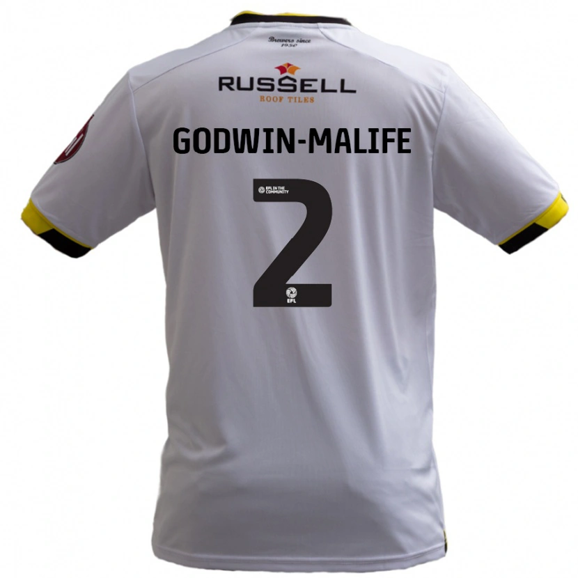 Danxen Dětské Udoka Godwin-Malife #2 Bílý Daleko Hráčské Dresy 2024/25 Dres