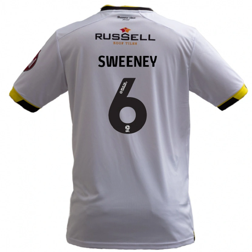 Danxen Dětské Ryan Sweeney #6 Bílý Daleko Hráčské Dresy 2024/25 Dres