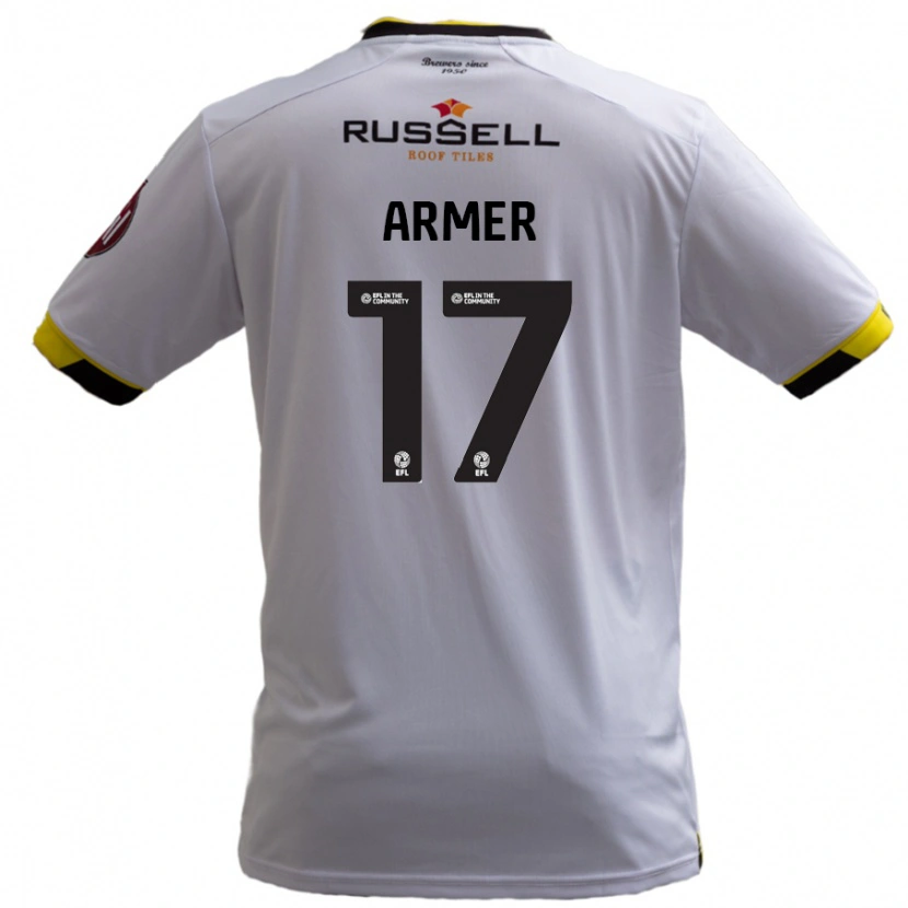 Danxen Dětské Jack Armer #17 Bílý Daleko Hráčské Dresy 2024/25 Dres
