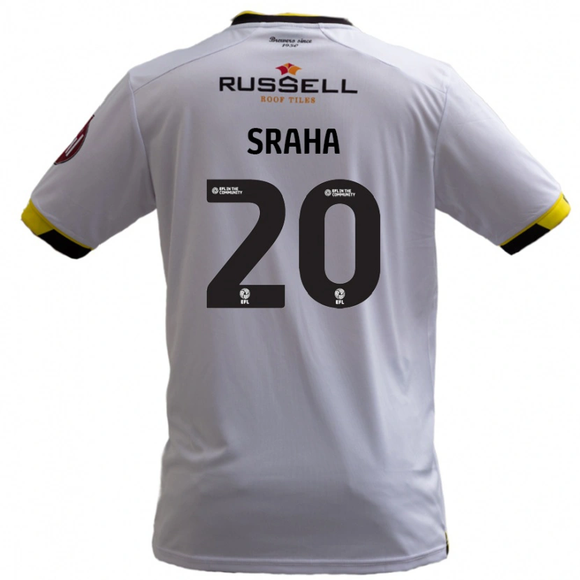 Danxen Dětské Jason Sraha #20 Bílý Daleko Hráčské Dresy 2024/25 Dres
