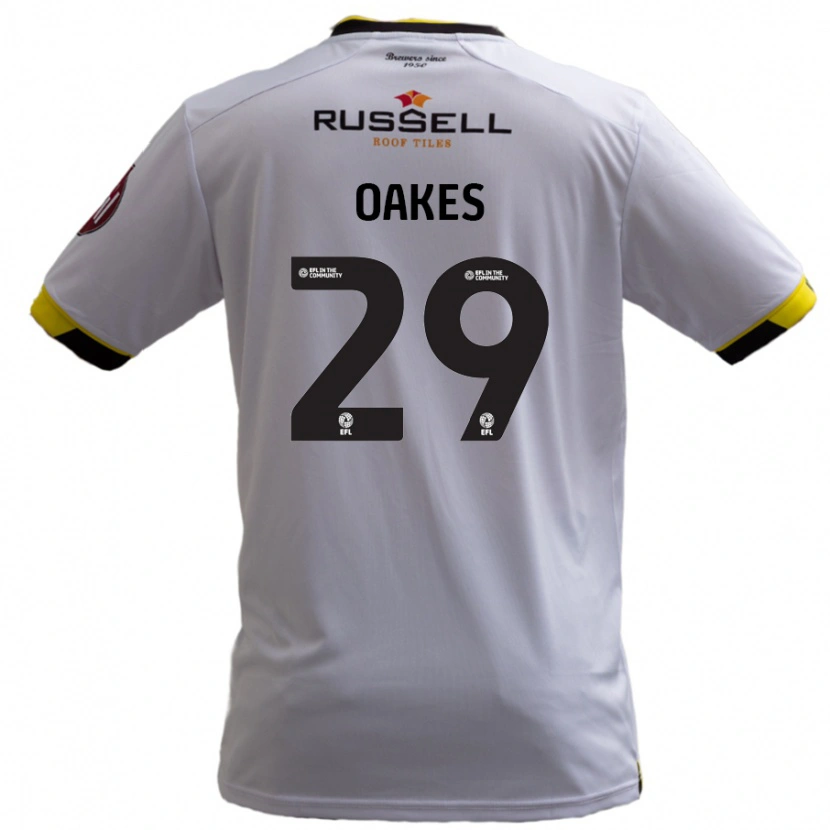 Danxen Dětské Toby Oakes #29 Bílý Daleko Hráčské Dresy 2024/25 Dres