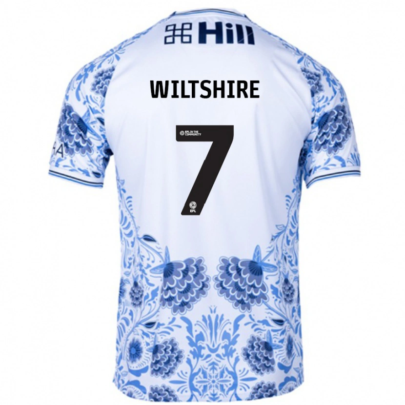 Danxen Dětské Sarah Wiltshire #7 Bílá Modrá Daleko Hráčské Dresy 2024/25 Dres