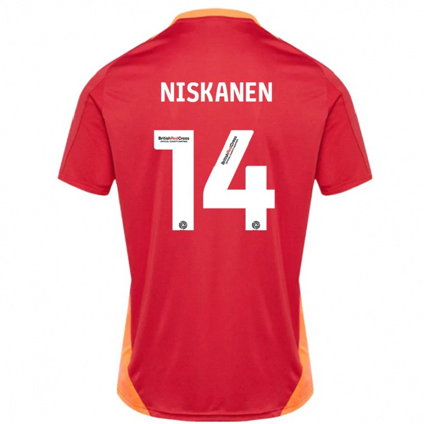 Danxen Dětské Ilmari Niskanen #14 Modrá Až Bílá Daleko Hráčské Dresy 2024/25 Dres