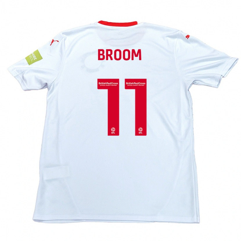 Danxen Dětské Ryan Broom #11 Bílý Daleko Hráčské Dresy 2024/25 Dres