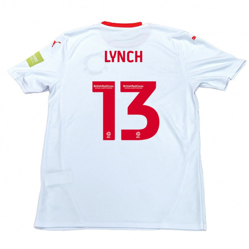 Danxen Dětské Jay Lynch #13 Bílý Daleko Hráčské Dresy 2024/25 Dres