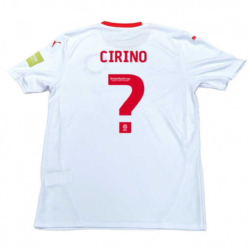 Danxen Dětské Raffaele Cirino #0 Bílý Daleko Hráčské Dresy 2024/25 Dres