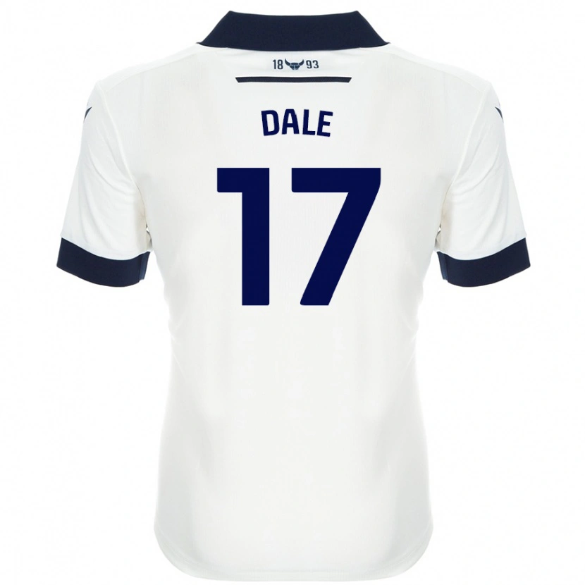 Danxen Dětské Owen Dale #17 Bílá Tmavě Modrá Daleko Hráčské Dresy 2024/25 Dres