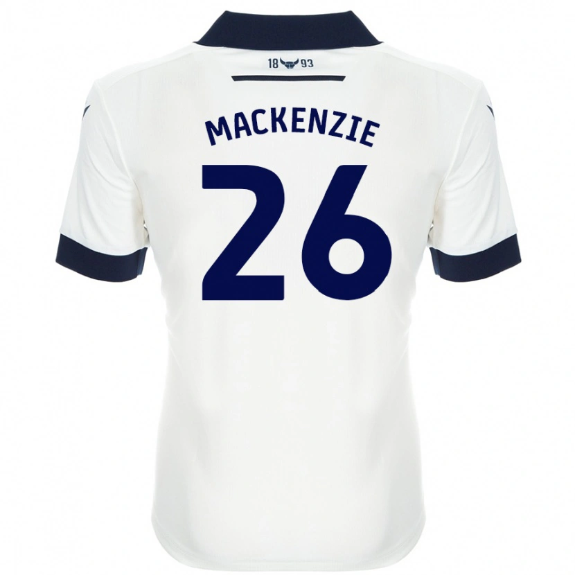 Danxen Dětské Hannah Mackenzie #26 Bílá Tmavě Modrá Daleko Hráčské Dresy 2024/25 Dres