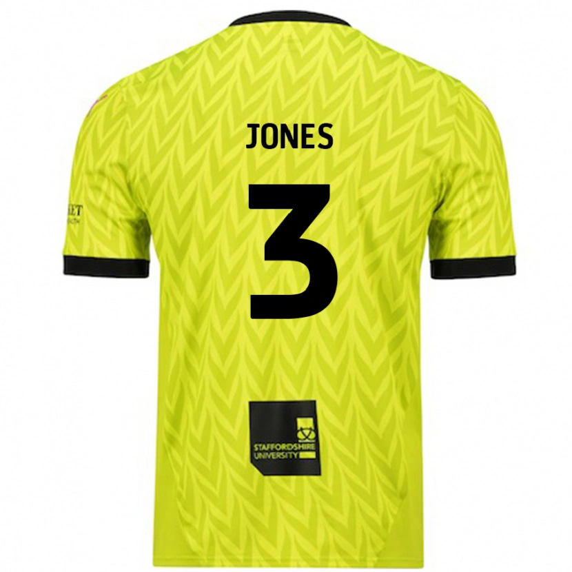 Danxen Dětské Dan Jones #3 Fluorescenční Zelená Daleko Hráčské Dresy 2024/25 Dres
