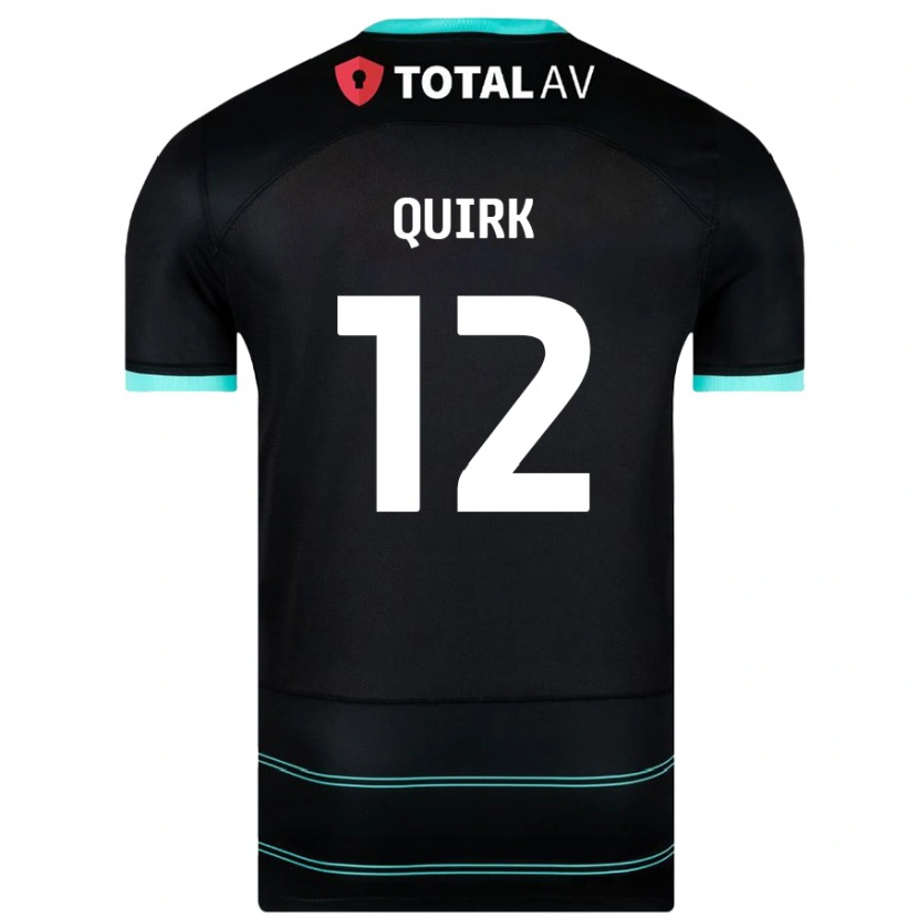 Danxen Dětské Sophie Quirk #12 Černý Daleko Hráčské Dresy 2024/25 Dres
