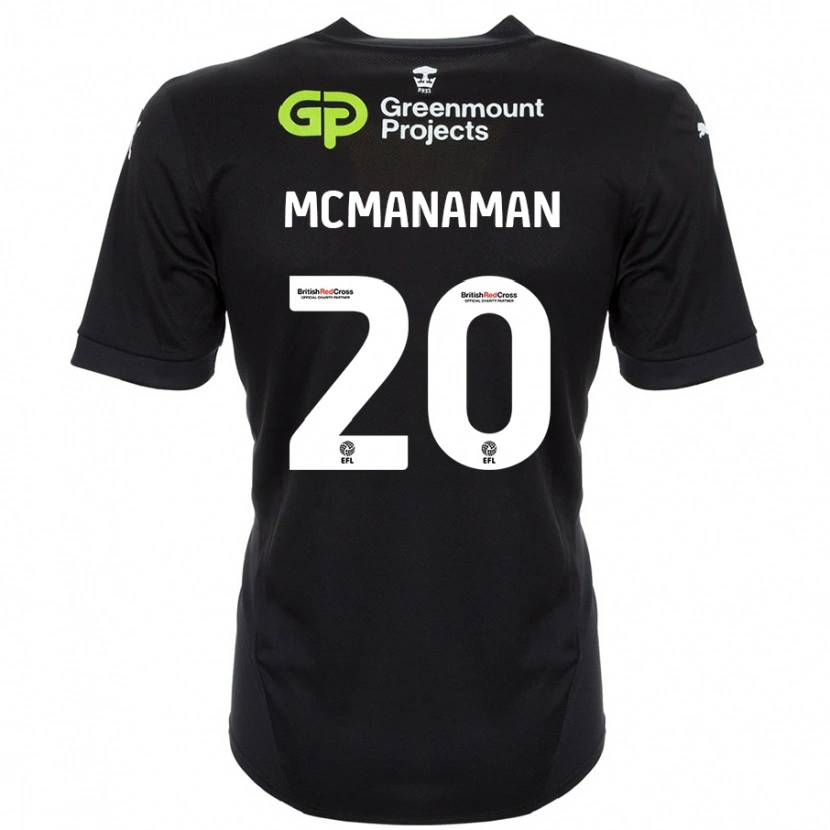 Danxen Dětské Callum Mcmanaman #20 Černý Daleko Hráčské Dresy 2024/25 Dres