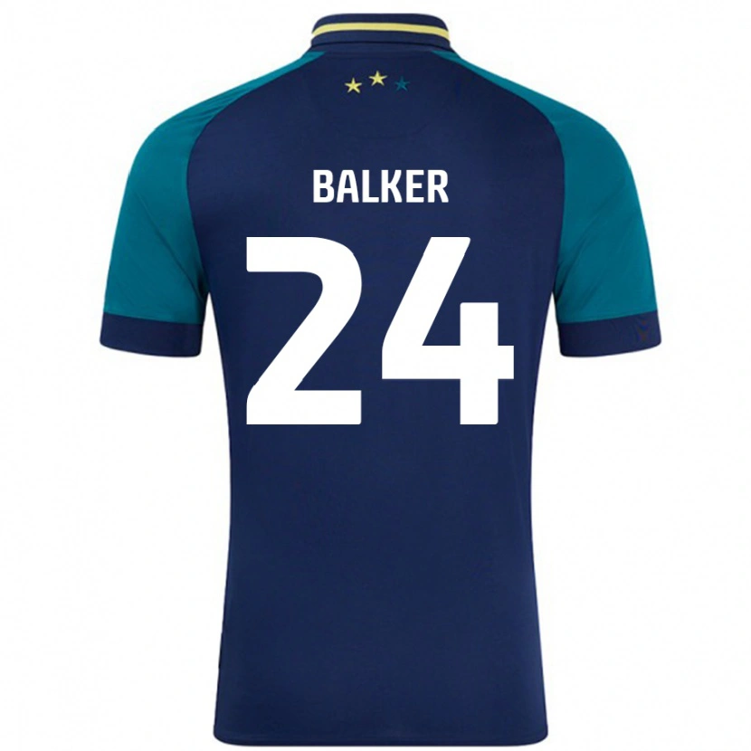 Danxen Dětské Radinio Balker #24 Námořnická Tmavě Zelená Daleko Hráčské Dresy 2024/25 Dres