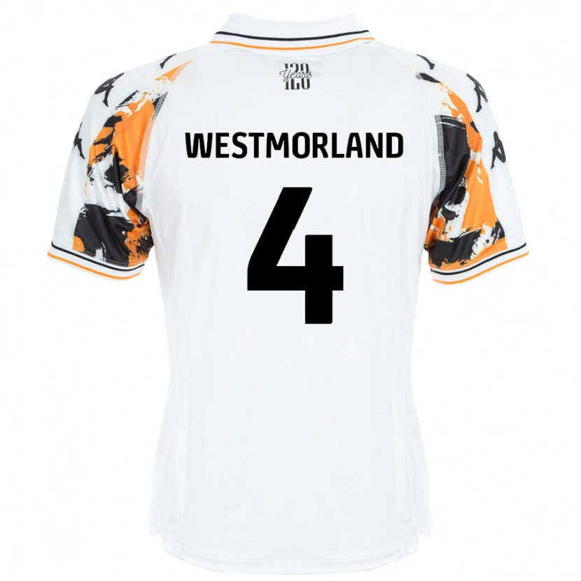 Danxen Dětské Emma Westmorland #4 Bílý Daleko Hráčské Dresy 2024/25 Dres