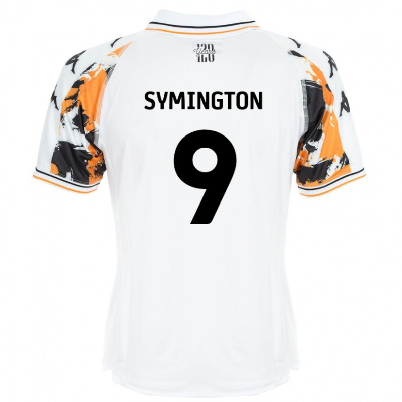 Danxen Dětské Jo Symington #9 Bílý Daleko Hráčské Dresy 2024/25 Dres