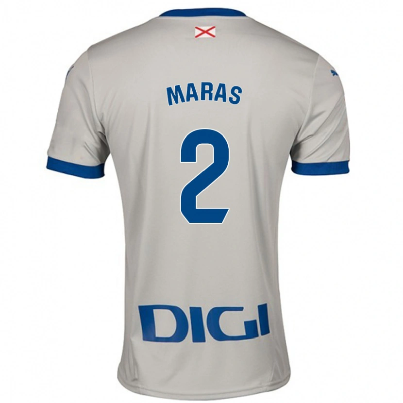 Danxen Dětské Nikola Maras #2 Světle Šedá Daleko Hráčské Dresy 2024/25 Dres