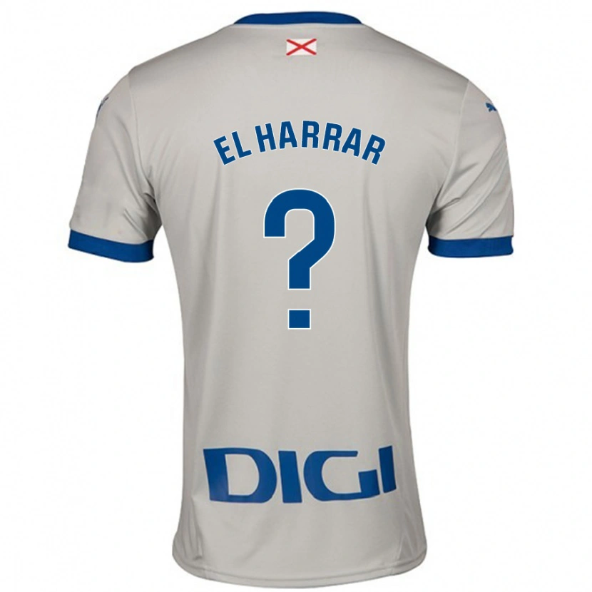 Danxen Dětské Mohamed El Harrar #0 Světle Šedá Daleko Hráčské Dresy 2024/25 Dres