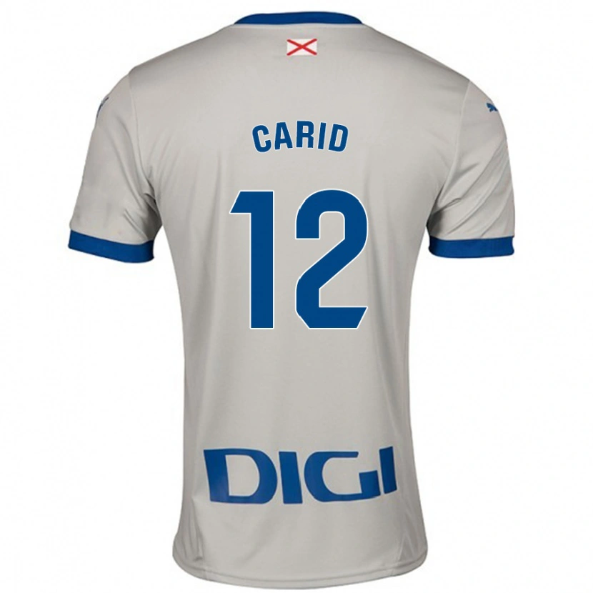Danxen Dětské Andrea Carid #12 Světle Šedá Daleko Hráčské Dresy 2024/25 Dres
