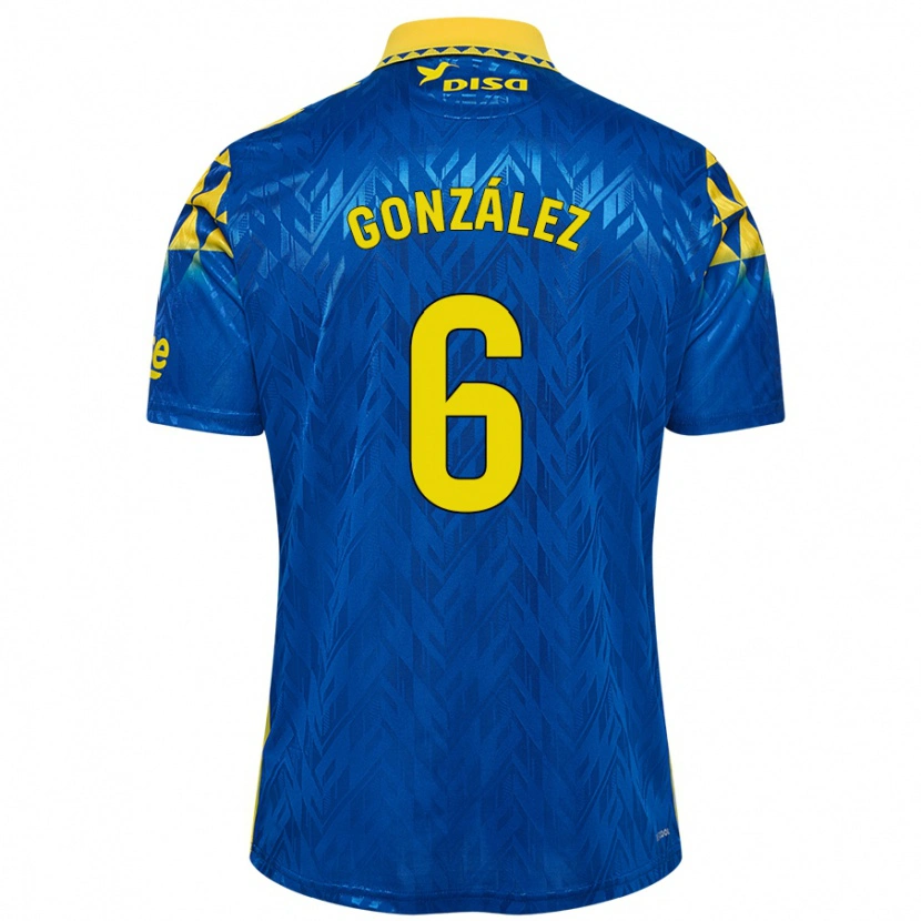 Danxen Dětské Fabio González #6 Modrá Žlutá Daleko Hráčské Dresy 2024/25 Dres