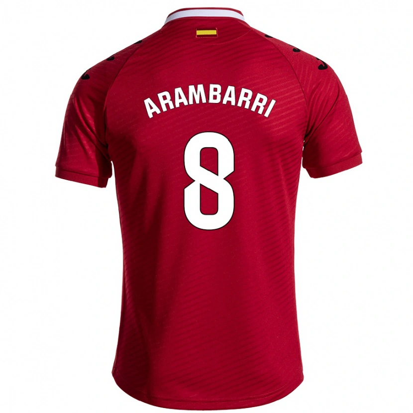 Danxen Dětské Mauro Arambarri #8 Tmavě Červená Daleko Hráčské Dresy 2024/25 Dres