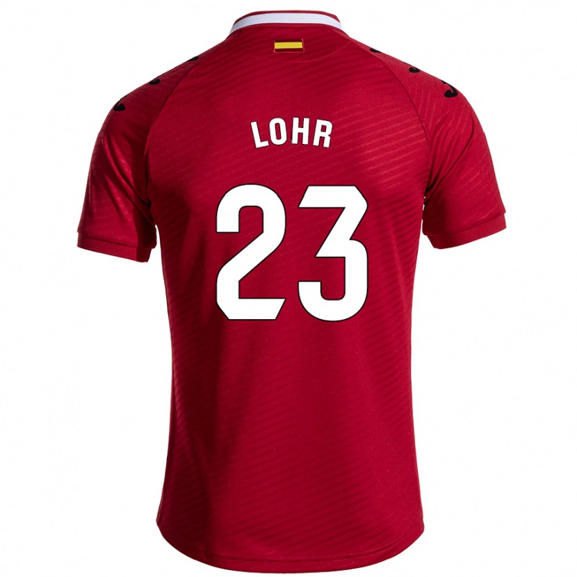 Danxen Dětské Luca Lohr #23 Tmavě Červená Daleko Hráčské Dresy 2024/25 Dres