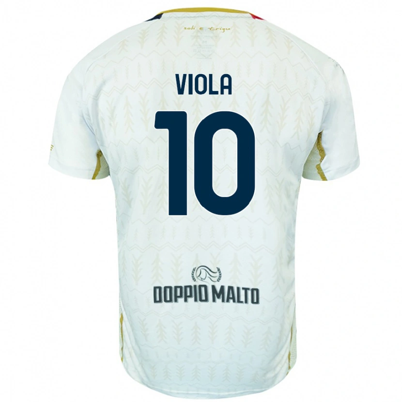 Danxen Dětské Nicolas Viola #10 Bílý Daleko Hráčské Dresy 2024/25 Dres