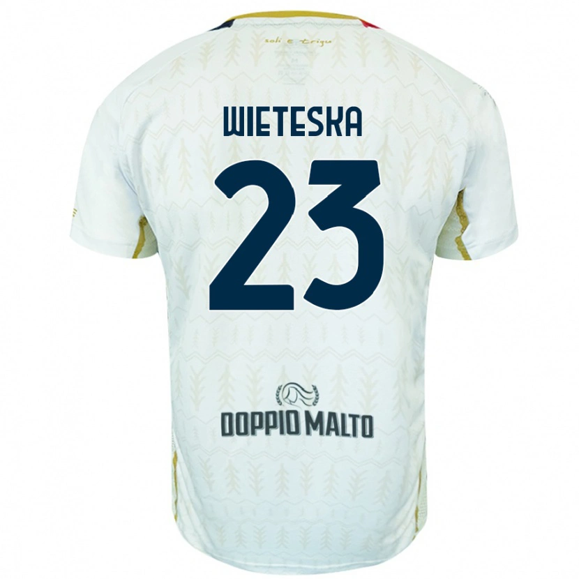 Danxen Dětské Mateusz Wieteska #23 Bílý Daleko Hráčské Dresy 2024/25 Dres