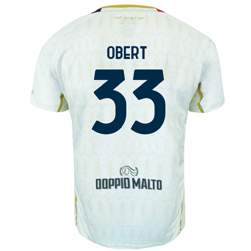 Danxen Dětské Adam Obert #33 Bílý Daleko Hráčské Dresy 2024/25 Dres