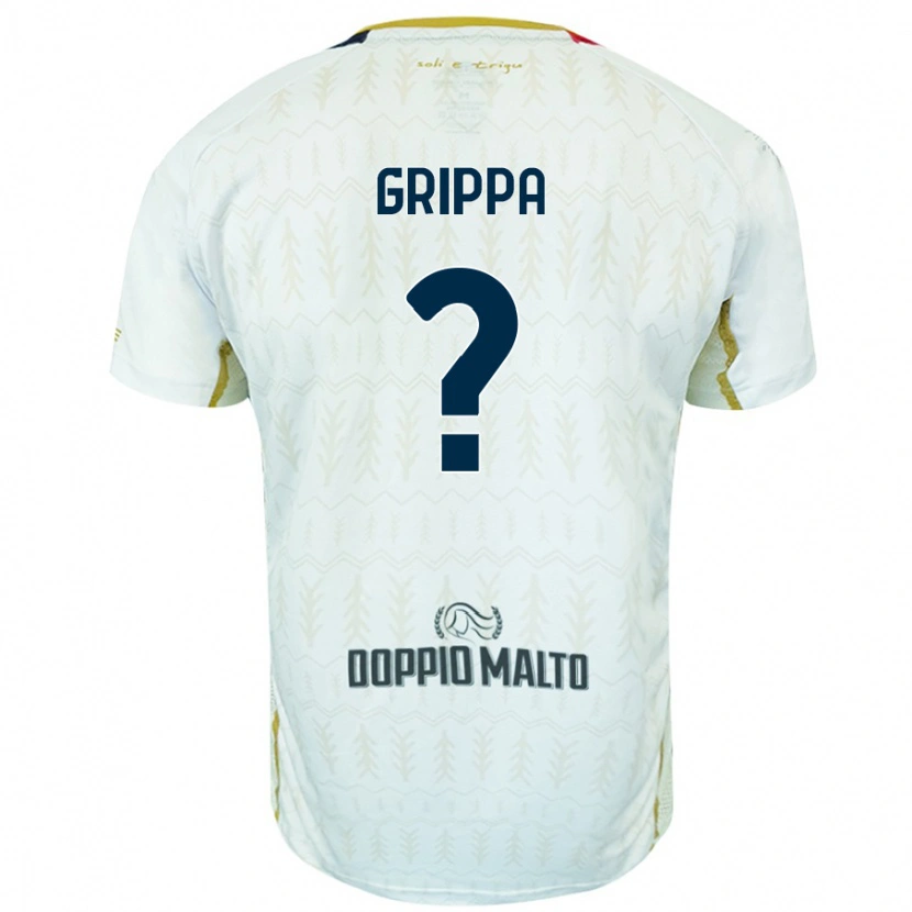 Danxen Dětské Giosuè Grippa #0 Bílý Daleko Hráčské Dresy 2024/25 Dres