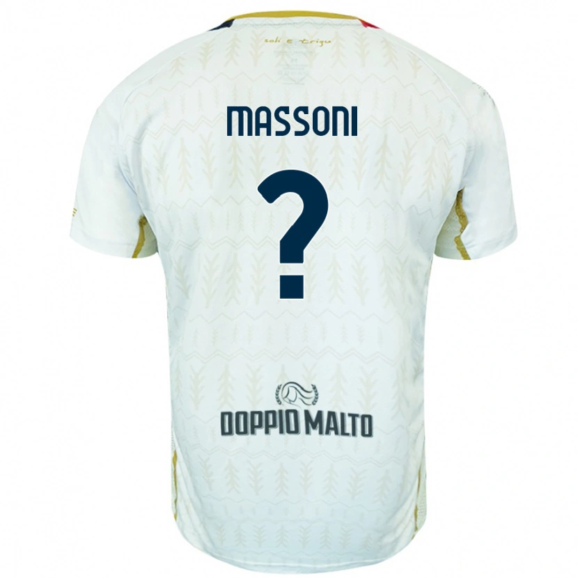 Danxen Dětské Nicholas Massoni #0 Bílý Daleko Hráčské Dresy 2024/25 Dres
