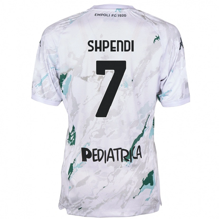 Danxen Dětské Stiven Shpendi #7 Šedá Daleko Hráčské Dresy 2024/25 Dres