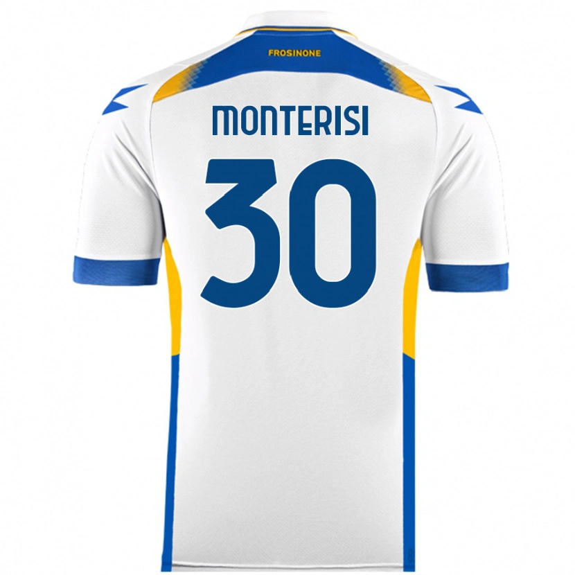 Danxen Dětské Ilario Monterisi #30 Bílý Daleko Hráčské Dresy 2024/25 Dres