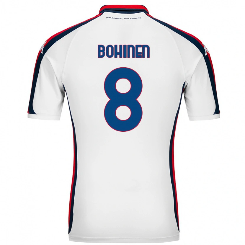 Danxen Dětské Emil Bohinen #8 Bílý Daleko Hráčské Dresy 2024/25 Dres
