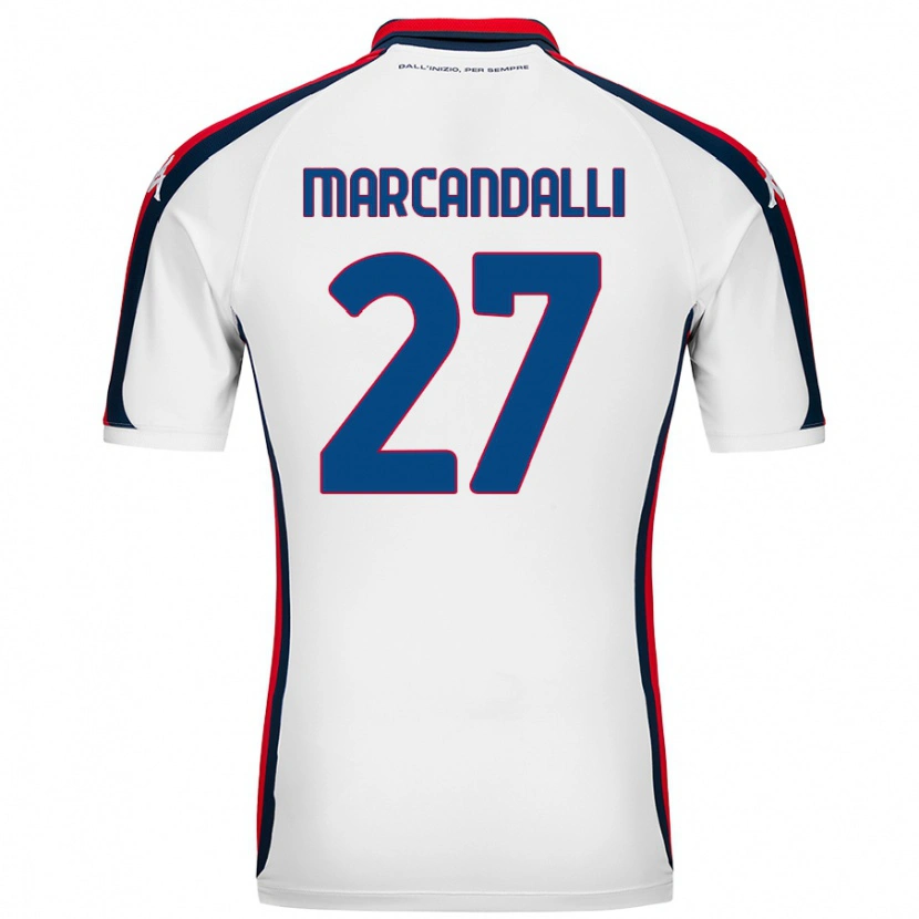 Danxen Dětské Alessandro Marcandalli #27 Bílý Daleko Hráčské Dresy 2024/25 Dres