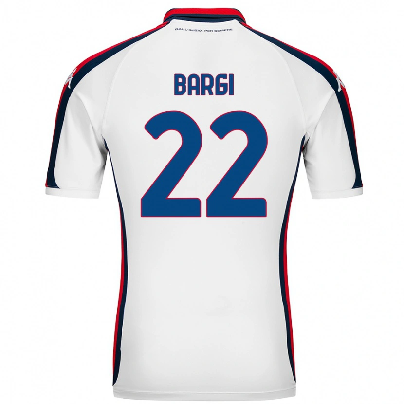 Danxen Dětské Caterina Bargi #22 Bílý Daleko Hráčské Dresy 2024/25 Dres