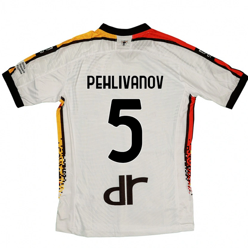 Danxen Dětské Cristian Pehlivanov #5 Bílá Černá Daleko Hráčské Dresy 2024/25 Dres