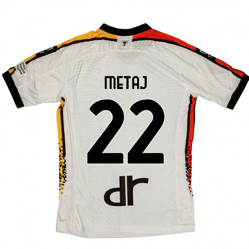 Danxen Dětské Dejvi Metaj #22 Bílá Černá Daleko Hráčské Dresy 2024/25 Dres