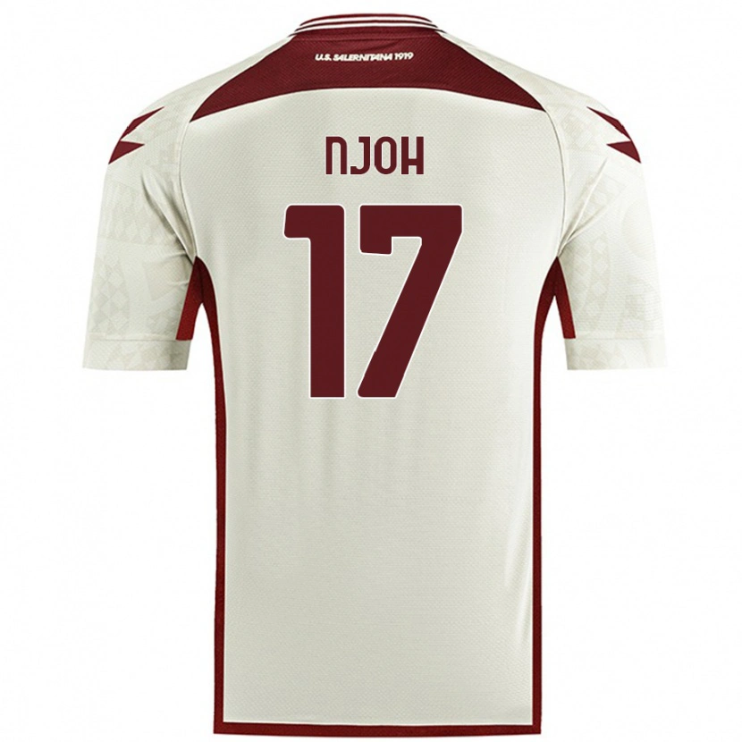 Danxen Dětské Lilian Njoh #17 Barva Krémová Daleko Hráčské Dresy 2024/25 Dres