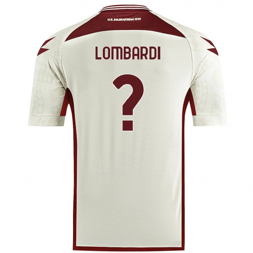 Danxen Dětské Lorenzo Lombardi #0 Barva Krémová Daleko Hráčské Dresy 2024/25 Dres