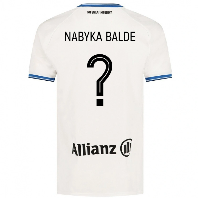 Danxen Dětské Mamadou Nabyka Balde #0 Bílý Daleko Hráčské Dresy 2024/25 Dres