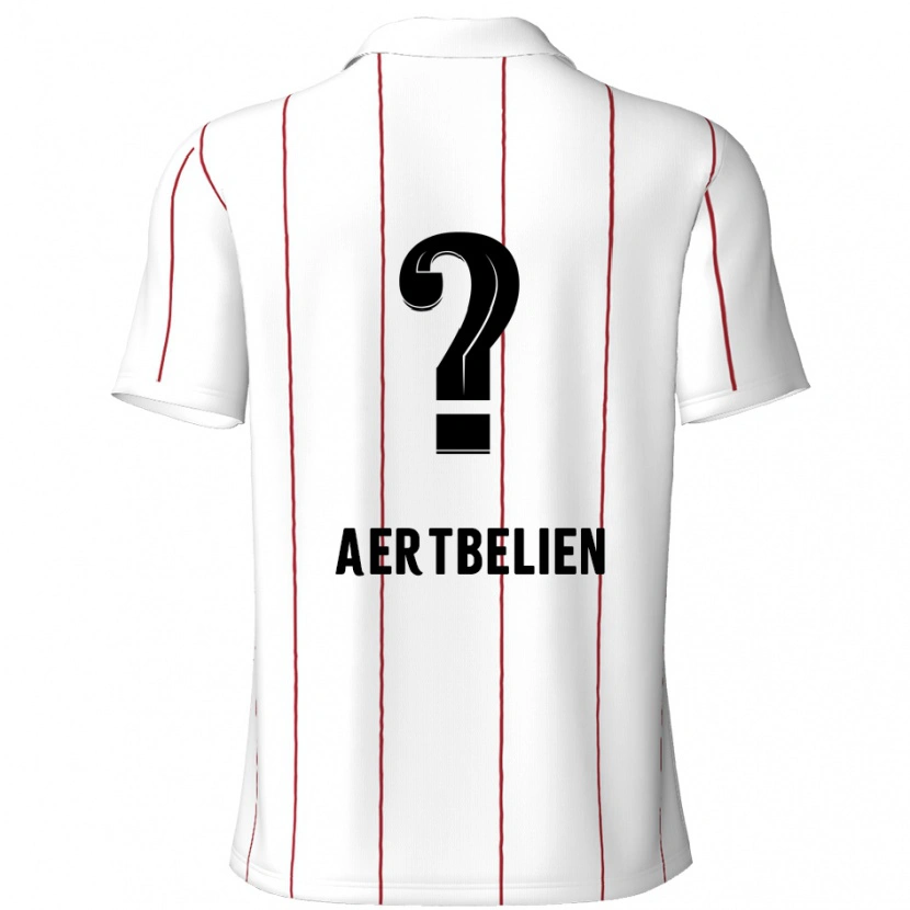 Danxen Dětské Lukas Aertbeliën #0 Bílá Černá Daleko Hráčské Dresy 2024/25 Dres